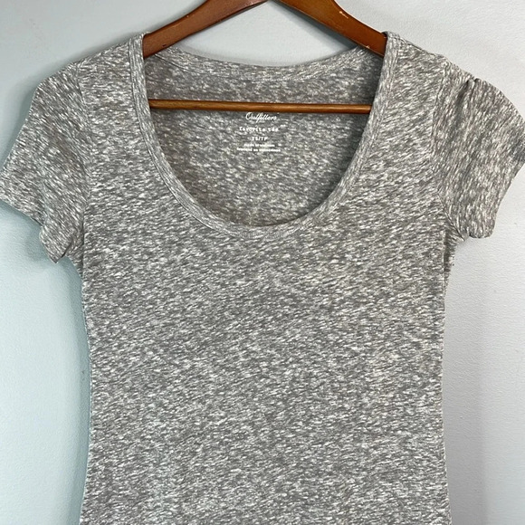 AMERICAN EAGLE Favourite Tee Grey Slub Space Dye XS - Picture 3 of 9